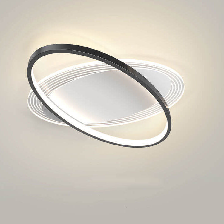 Nordic Minimalist Oval Circle LED Flush Mount Ceiling Light