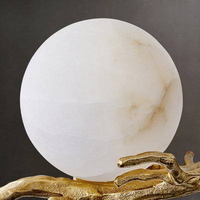 Creative Luxury Brass Lucite Tree Branch 1-Light Wall Sconce Lamp