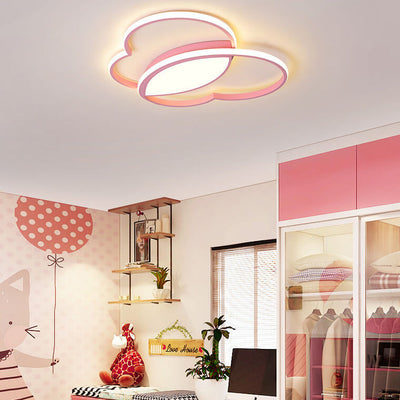 Childlike Love Overlap Design LED Flush Mount Light