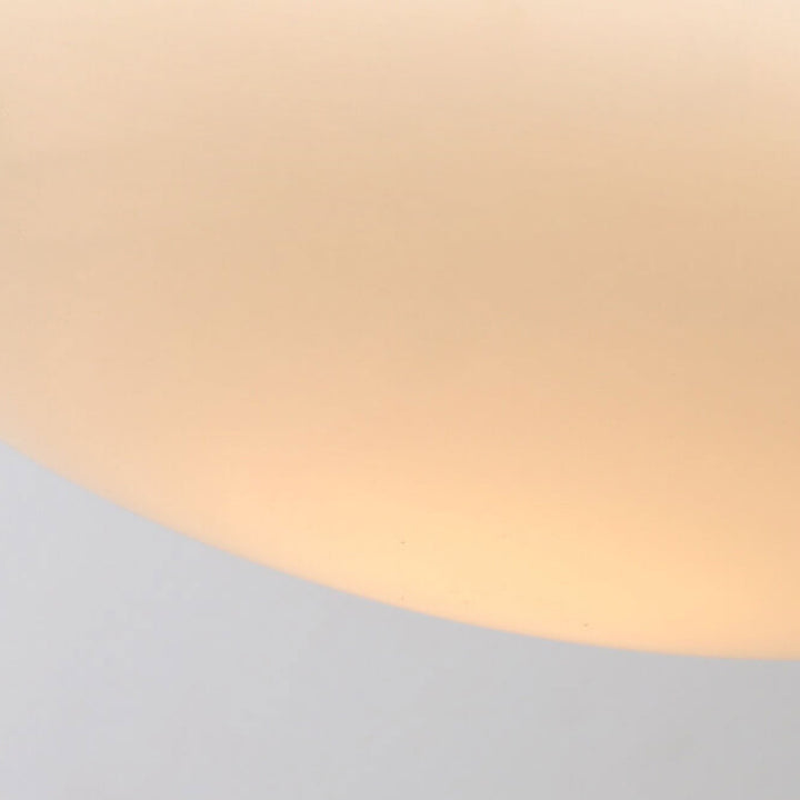 Luz colgante LED plana redonda de vidrio con hardware de lujo nórdico 