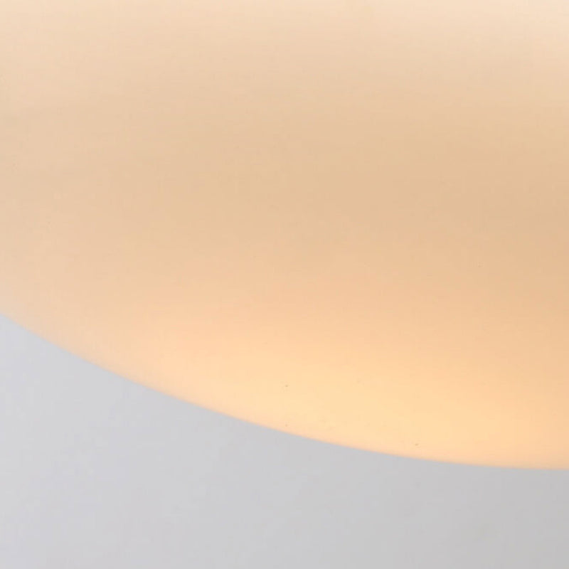 Nordic Light Luxury Hardware Glass Round Flat LED Pendant Light