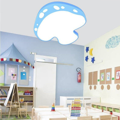 Creative Cartoon Mushroom Shape Kids LED Flush Mount Ceiling Light