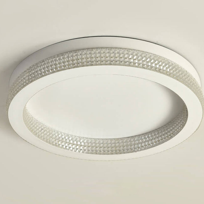 Nordic Iron Acrylic Round  LED Flush Mount Ceiling Light