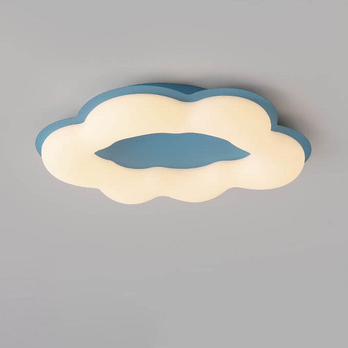 Modern Minimalist Colorful Clouds PE LED Flush Mount Ceiling Light