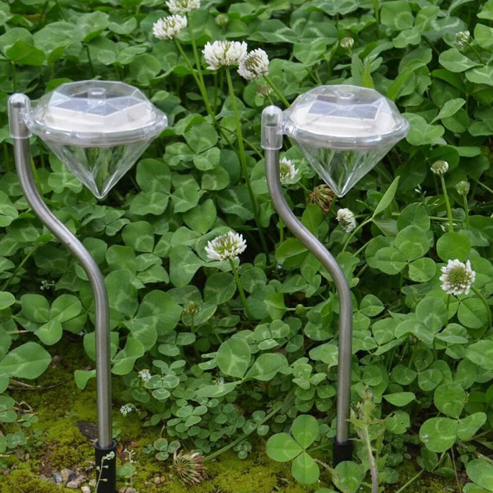 Luz de camino decorativa para jardín exterior LED Solar Diamond Bend 