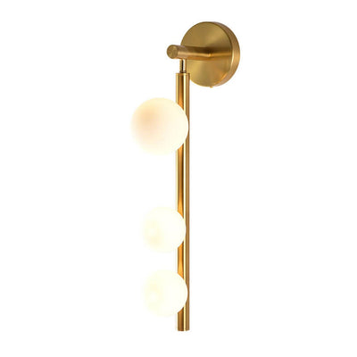 Leichte Luxus-Kreativ-Perlenschnur-Design 3-Licht-Wandleuchte 