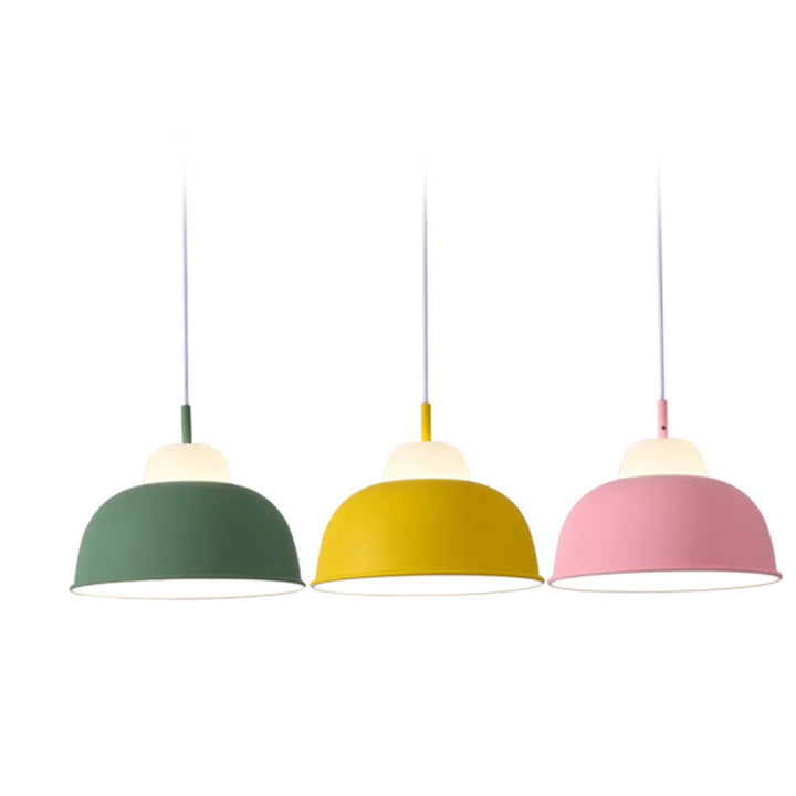 Moderne minimalistische 1-flammige Pendelleuchte aus Macaron-Eisen 
