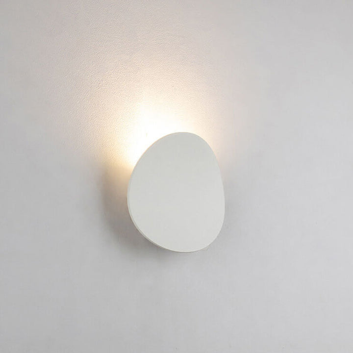 Minimalist Round 1-Light LED Indoor Outdoor Wall Sconce Lamp