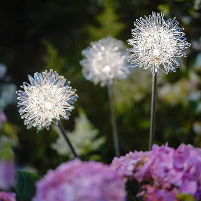 Solar-Löwenzahn-Aluminiumdraht-Kugel-Licht-LED im Freien wasserdichtes leuchtendes Garten-Einsatz-Boden-Landschaftslicht 