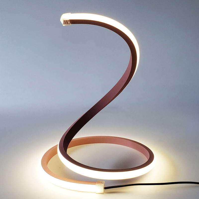 Moderne kreative LED-Touch-Dimm-Tischlampe in Schlangenform