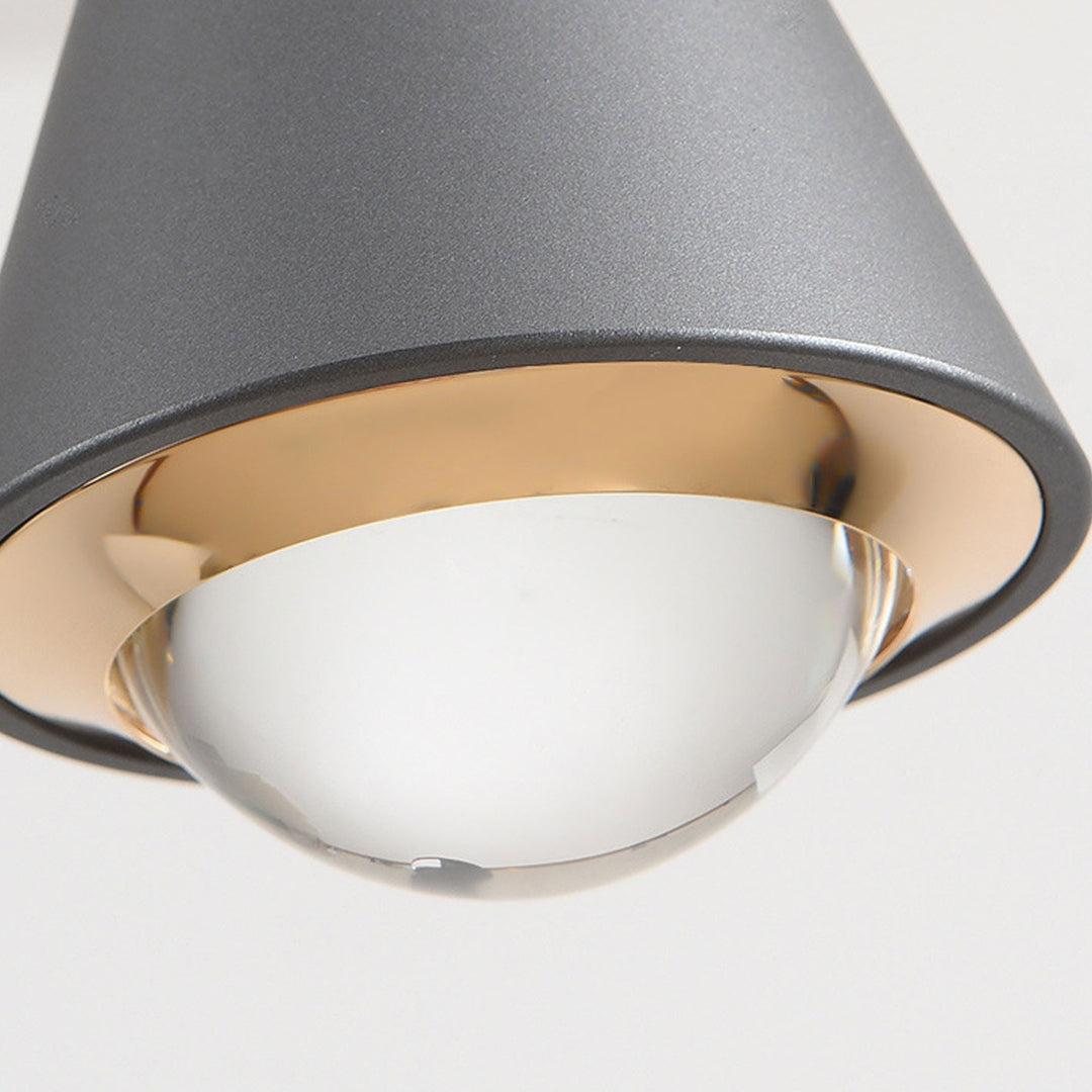 Moderne, minimalistische, einfarbige, konische Pendelleuchte mit 1 Licht 