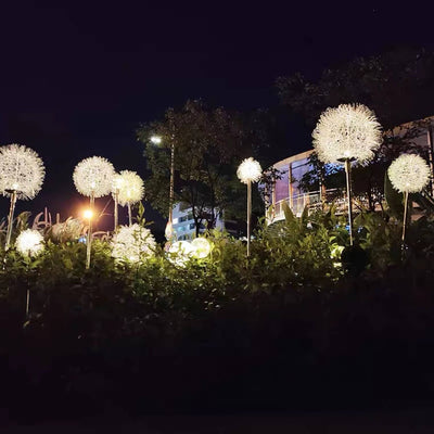 Solar-Löwenzahn-Aluminiumdraht-Kugel-Licht-LED im Freien wasserdichtes leuchtendes Garten-Einsatz-Boden-Landschaftslicht 