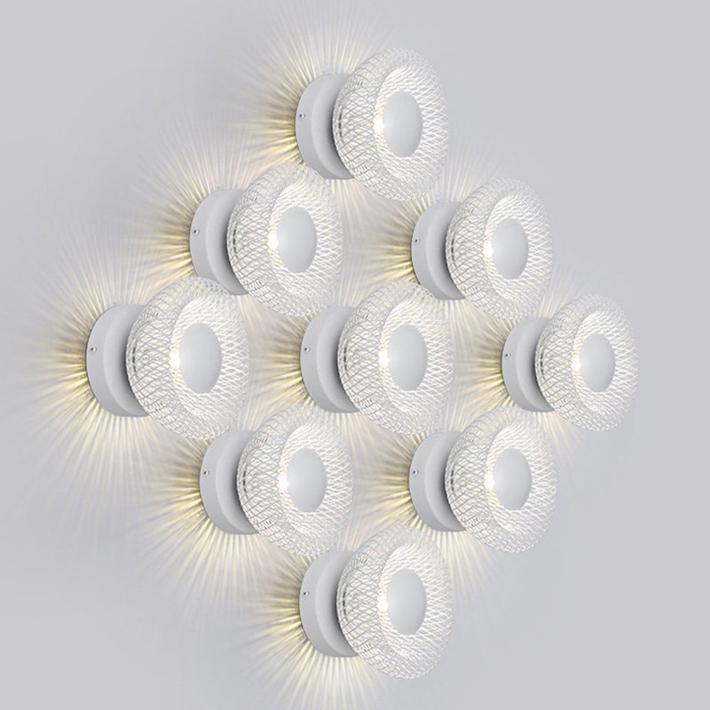 Moderne minimalistische 1/2-Licht-Wandleuchte aus Eisen 