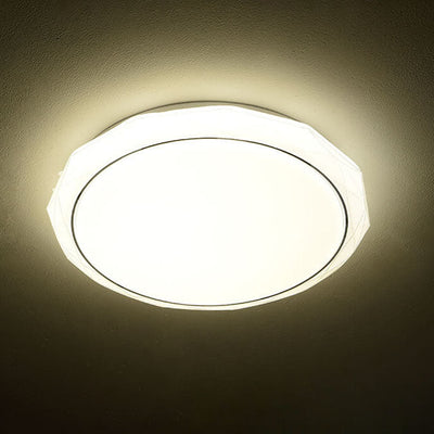 Modern Simple Round Diamond Acrylic LED Flush Mount Ceiling Light