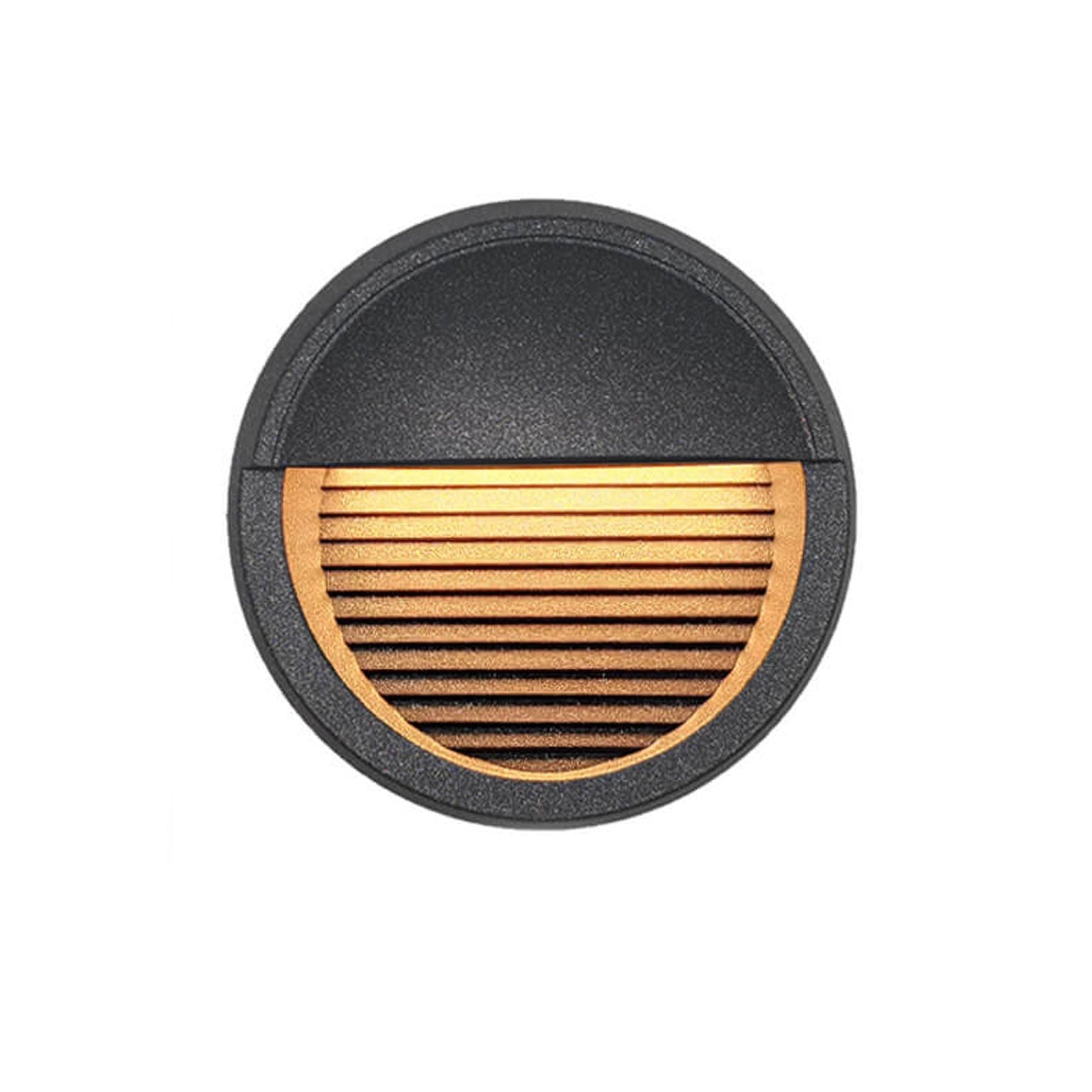 Modern Round Aluminum LED Outdoor Stair Enclosure Step Light – BulbSquare