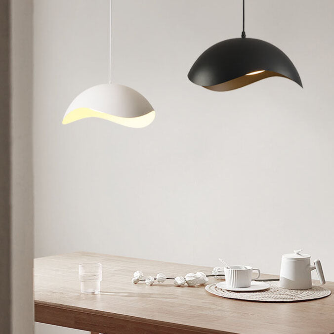 Nordic Minimalist Dome Wave Design LED Pendant Light