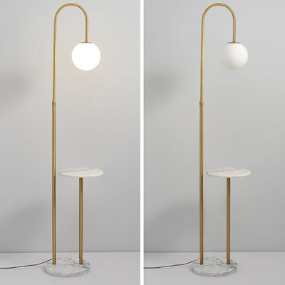 Industrial Iron Creative Shelf 1-Light Standing Floor Lamp
