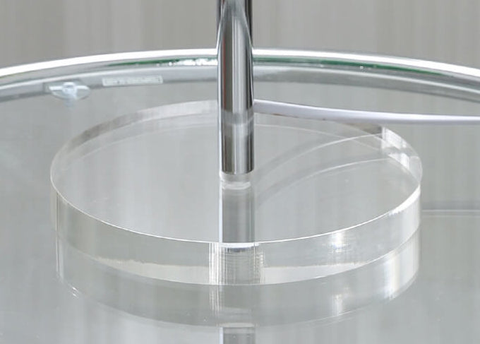 Diseño de platillo espacial moderno de acrílico lámpara de mesa de 1 luz 