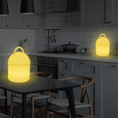 Moderne PE Kreative Tragbare Bunte Nachtlicht LED Tischlampe 