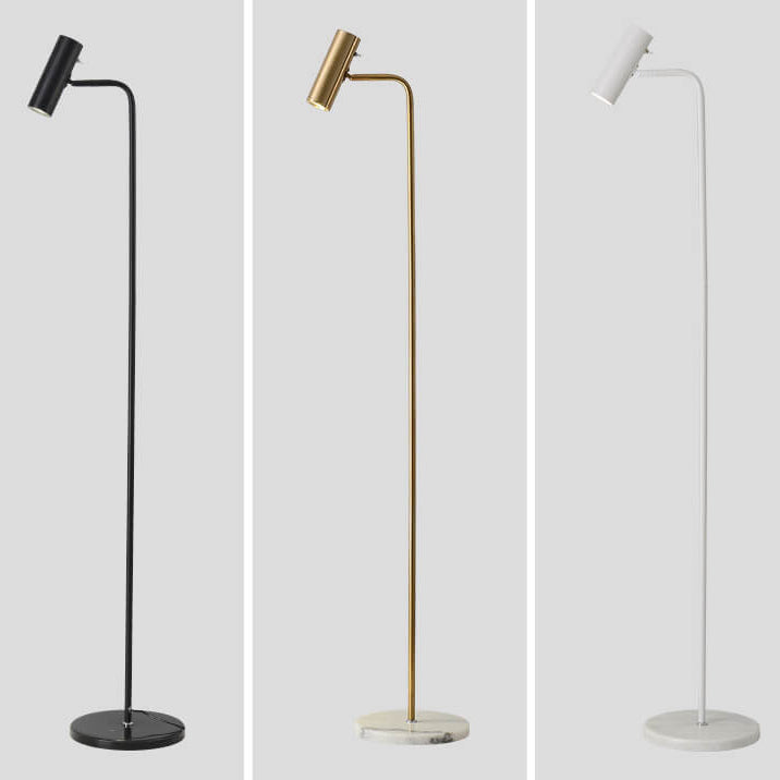 Industrial Iron Simple Lamp Base Adjustable LED Standing Floor Lamp