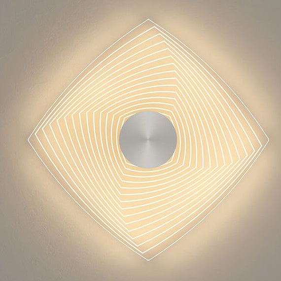Minimalistischer runder quadratischer LED-Deckenleuchte aus Acryl 