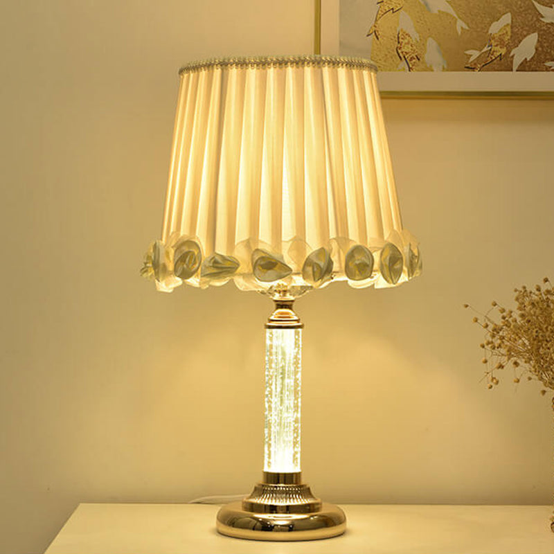 Lampe de Table 1 Lumière à Télécommande Réglable en Luminosité Cristal Européen 