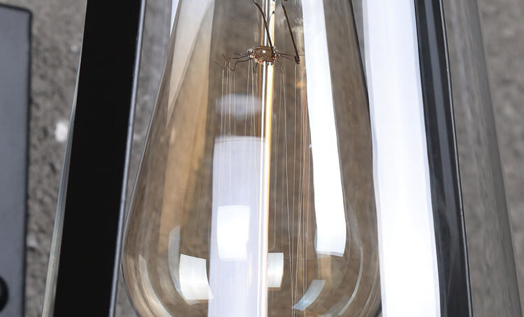 Lámpara de Aplique de Pared Exterior de 1 Luz Curvada Estilo Chino Nuevo e Impermeable 