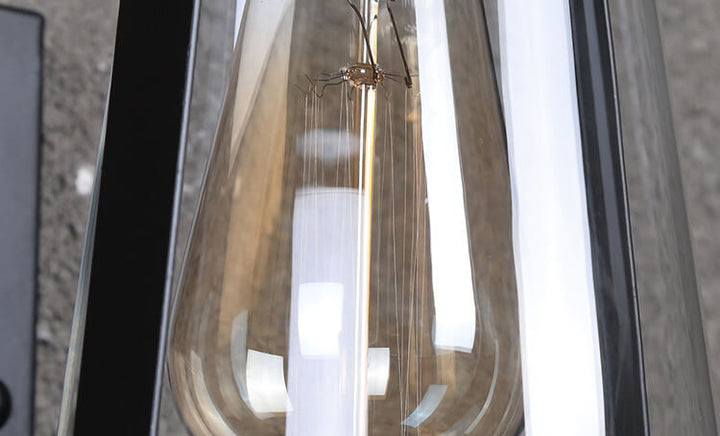 Lámpara de Aplique de Pared Exterior de 1 Luz Curvada Estilo Chino Nuevo e Impermeable 