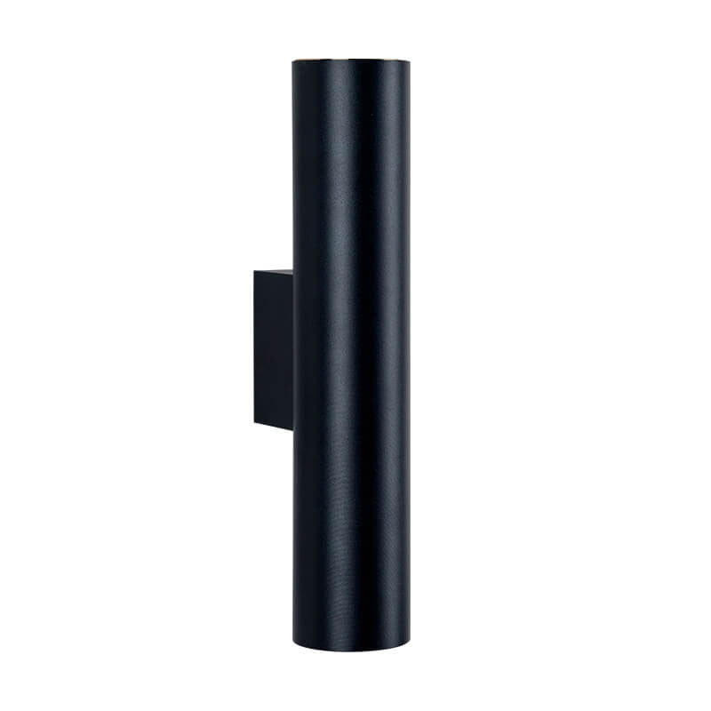 Modern Minimalist Round Aluminum Cylindrical 2-Light Wall Sconce Lamp For Bedroom
