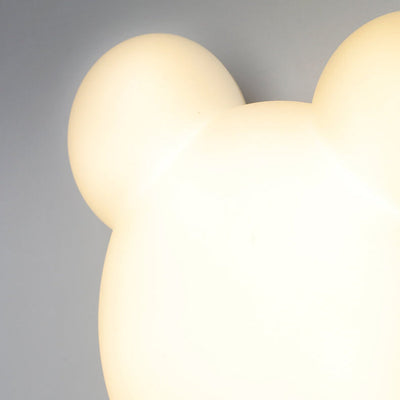 Cartoon Minimalist Bear Shape LED Wall Sconce Lamp