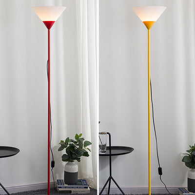 Creative Minimalist Cone Shade 1-Light Standing Floor Lamp