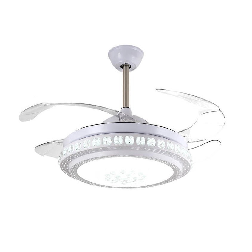 Modern Minimalist Star Piano Design LED Downrod Ceiling Fan Light