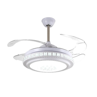 Modern Minimalist Star Piano Design LED Downrod Ceiling Fan Light