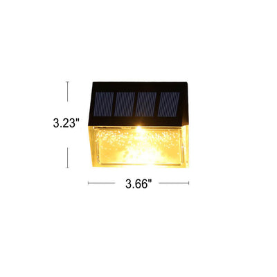 Solar Butterfly Light Outdoor Patio Fence LED Wall Sconce Lamp