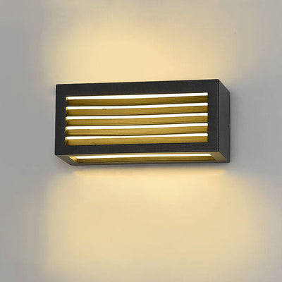 Applique Murale Moderne Carrée en Aluminium Imperméable à LED pour Jardin 