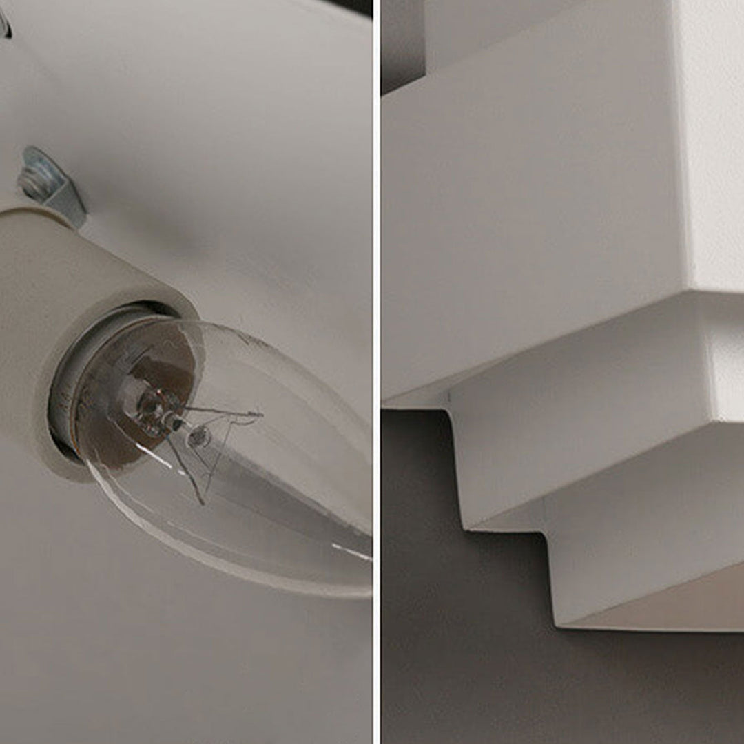 Lámpara Aplique de Pared de 1 Luz de Hierro en Cascada Geométrica Cuadrada Moderna 