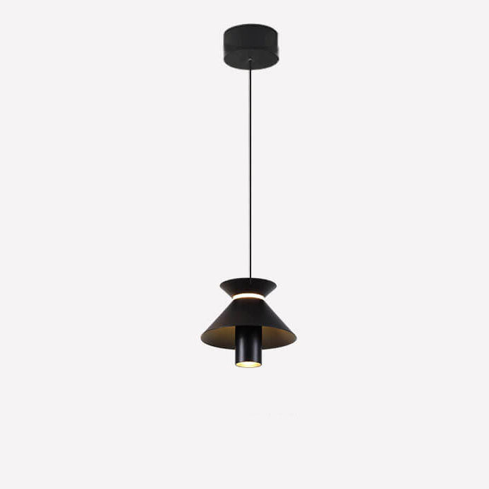 Moderne Minimalistische Einfarbige Aluminium LED Insel Licht Kronleuchter 