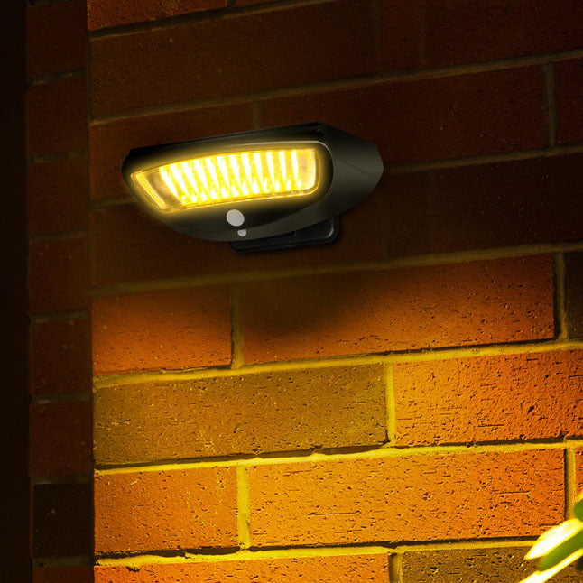 Solar Outdoor Simple Trapezoid Body Sensor Waterproof LED Wall Sconce Lamp