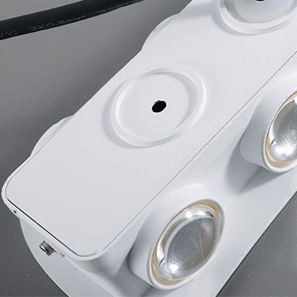 Simple Creative Arc Rectangular LED Outdoor Waterproof Wall Sconce Lamp