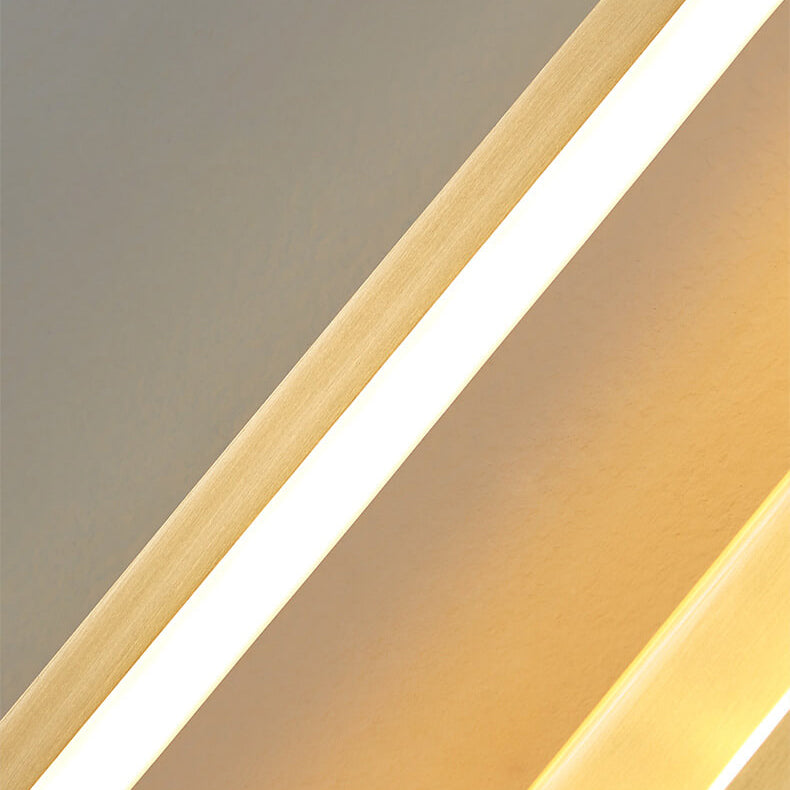 مصباح حائط LED بتصميم بيضاوي بسيط من النحاس الصناعي 