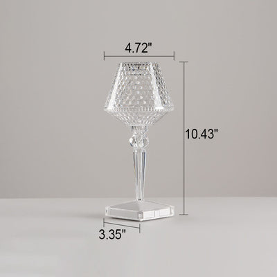 Creative Crystal Wine Glass Acrylic LED Night Light Decorative Table Lamp