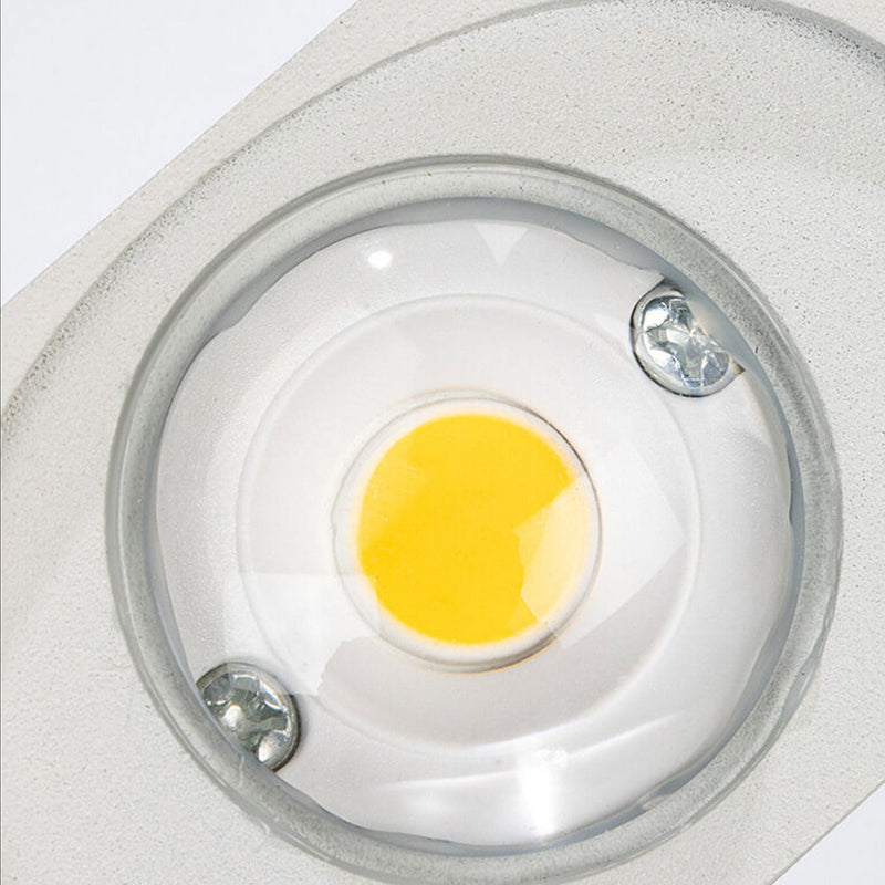 Nœud papillon créatif extérieur avec éclairage vers le haut et vers le bas, lampe murale étanche à LED pour patio 
