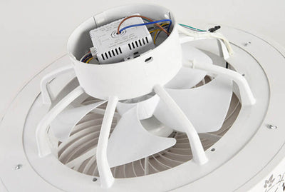 Modern Creative Round Flower LED Flush Mount Ceiling Fan Light