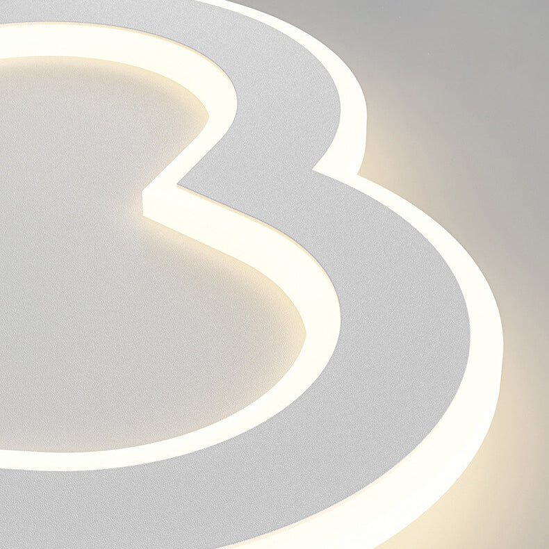 Lampe murale LED en forme créative moderne en fer et acrylique 