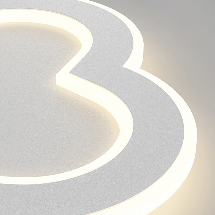 Lampe murale LED en forme créative moderne en fer et acrylique 