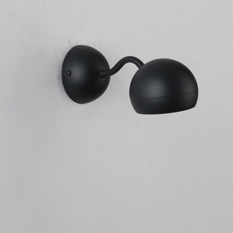 Minimalist Iron Dome Shade Mini Rotatable LED Wall Sconce Lamp