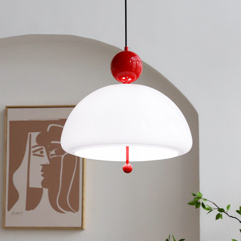 Moderne Einfachheit Floraler Glasschirm Kugel Dekor 3-Leuchten Pendelleuchte für Wohnzimmer 
