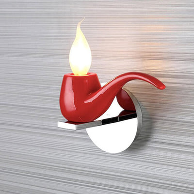 Modern Creative Pipe Resin Hardware 1-Light Wall Sconce Lamp