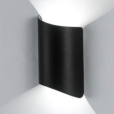 Modern Minimalist Rolled Edge Column LED Wall Sconce Lamp