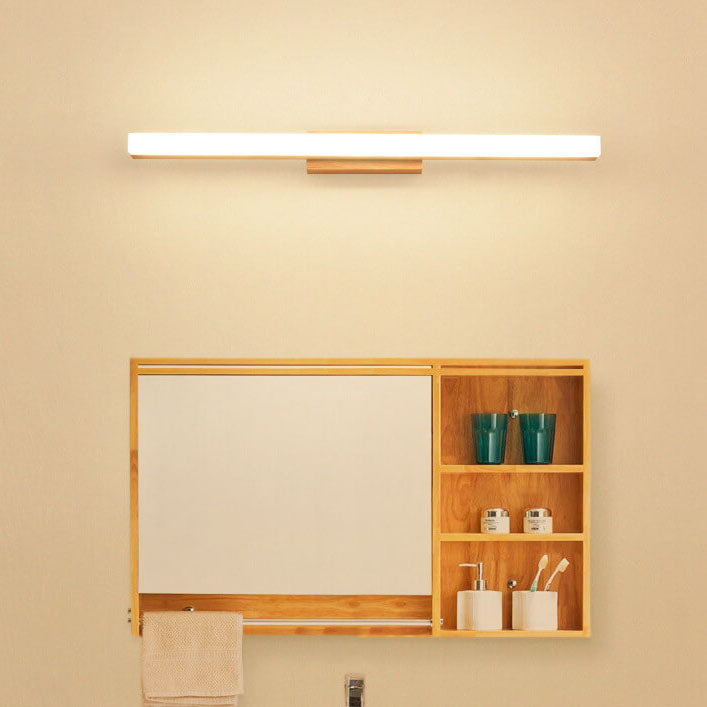 Lámpara de pared LED con espejo anti-vaho impermeable de acrílico moderno 